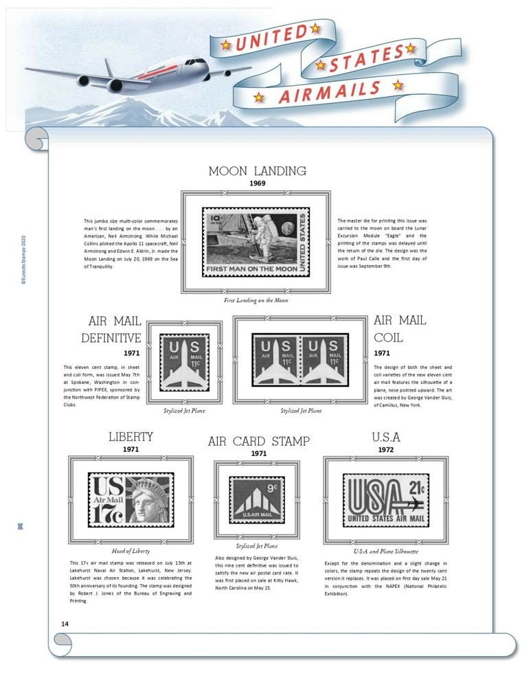 U.S. Airmail Stamp Supplement 1918 - 2012 (White Ace Alternative)