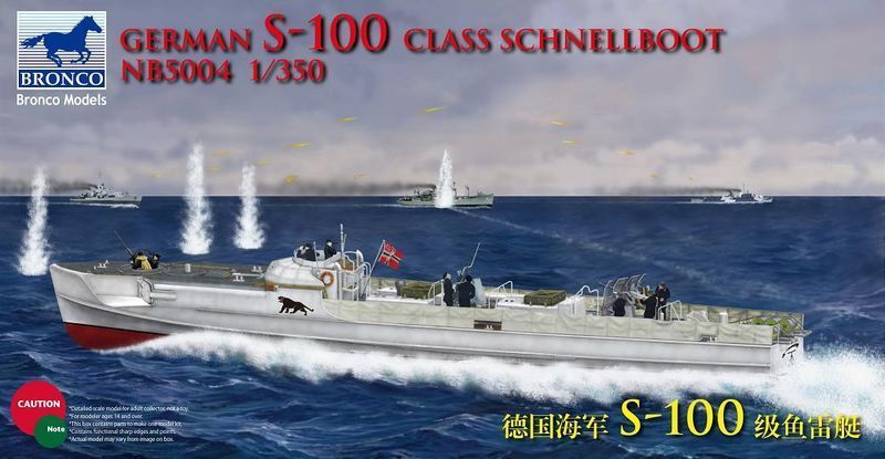 BRONCO NB5004 1/350 German S-100 Class Schnellboot