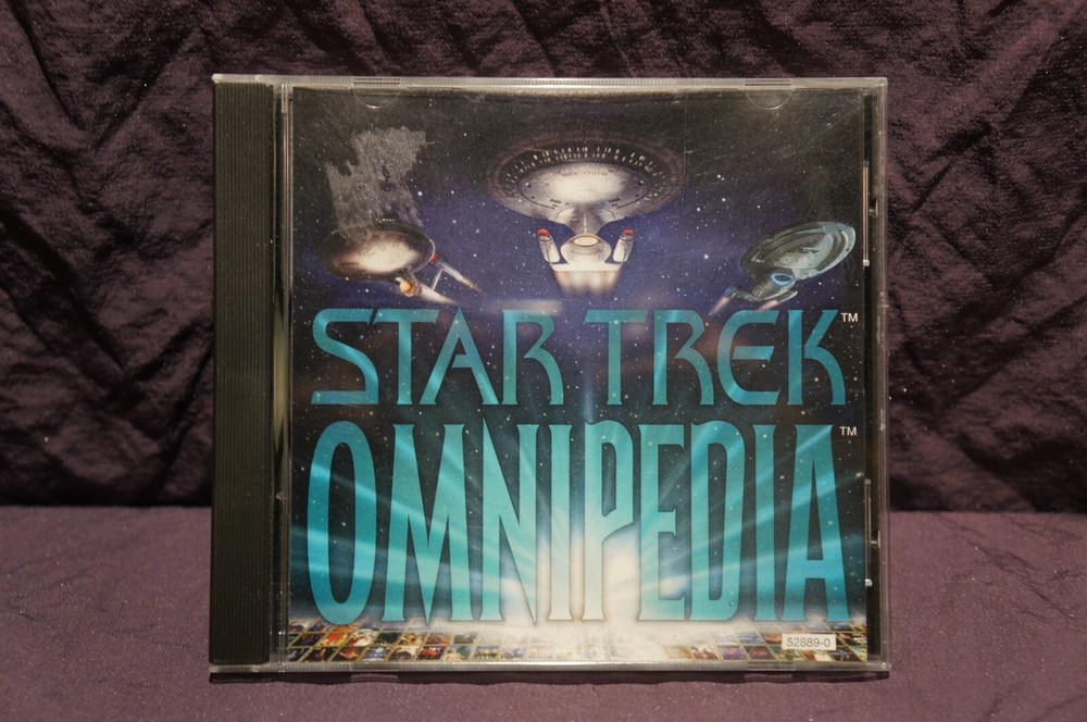Windows Cd Rom PC STAR TREK OMNIPEDIA 1995 Mint Disc Complete in Case