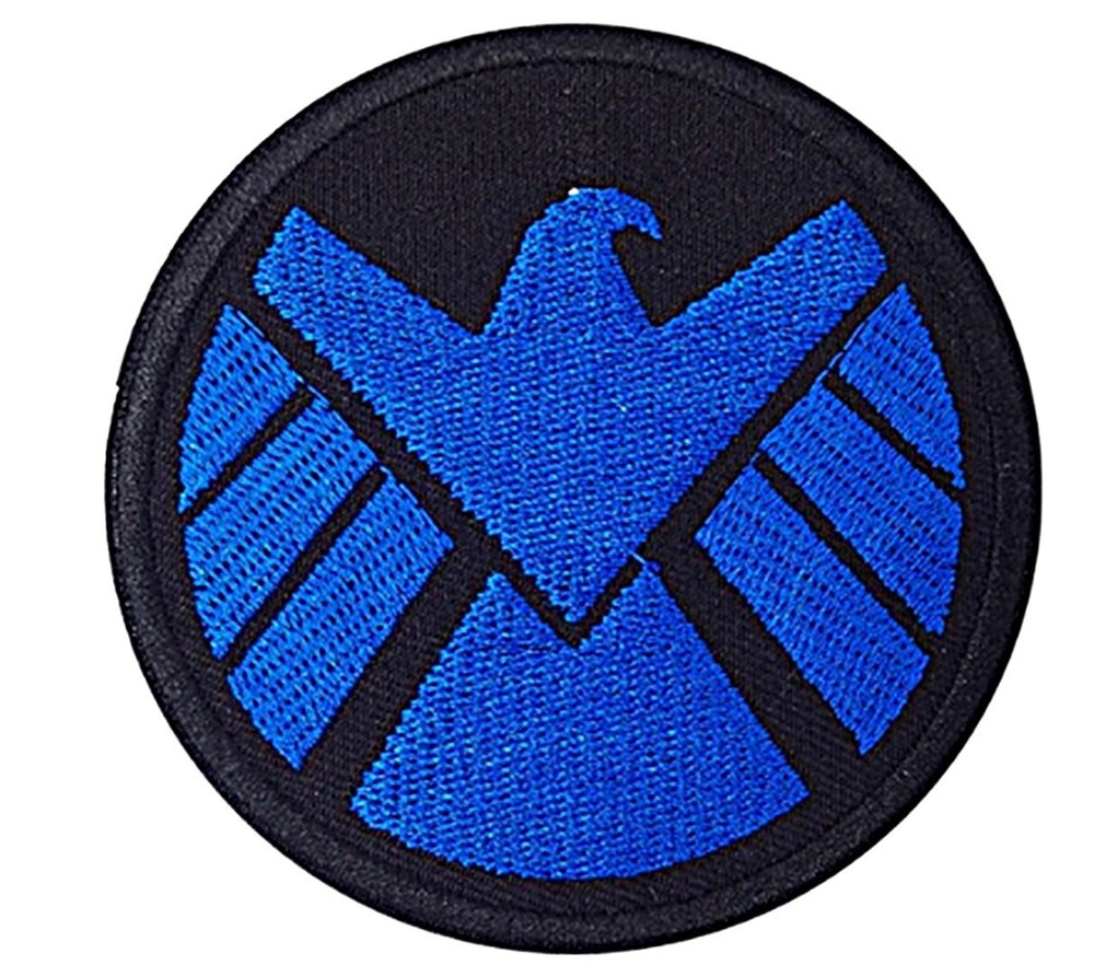 Agents of Shield Blue Eagle Embroidered 3" in Diameter Iron on Patch