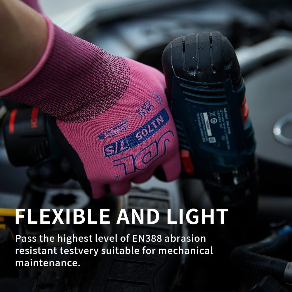 JDL Work Gloves N1705 Small (Pack of 3) Pink