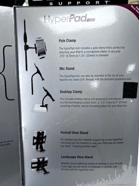 Ultimate Support HYP-50 HyperPad 5 in 1 iPad Mini Stand 17513