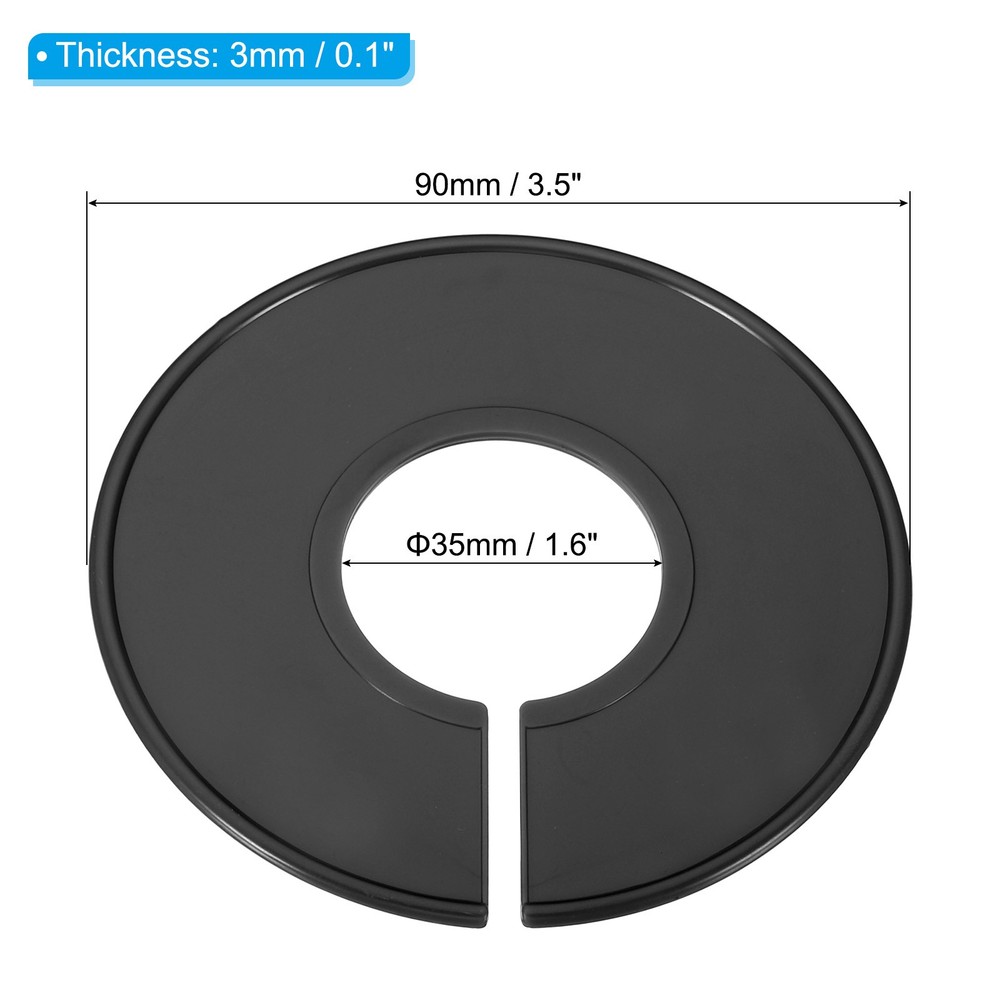 Clothes dividers, 12pcs labels round sorting separator for closet, black