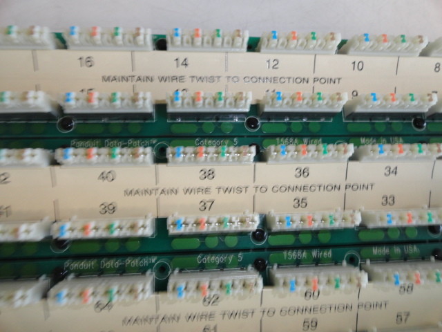 Panduit Data Patch CAT5 Patch Panel T568A Wired