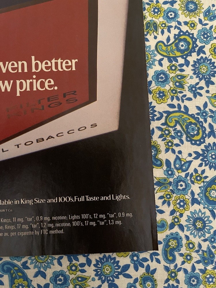 Vintage 1989 Viceroy Cigarettes Print Ad