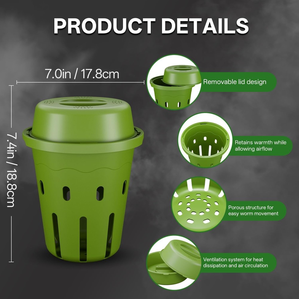 Underground Worm Composting Bin, Outdoor Mini Inground Worm Composter for Beginn