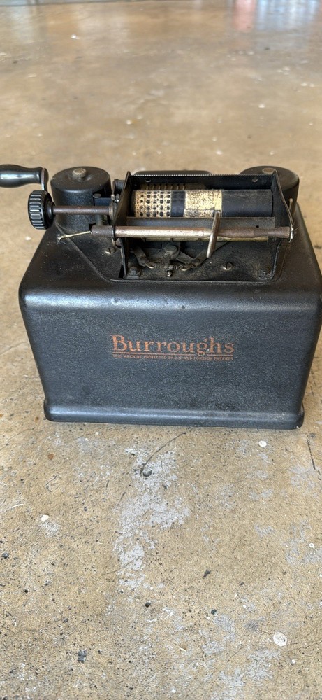 Vintage Burrough's Portable Adding Machine Great Collection Piece