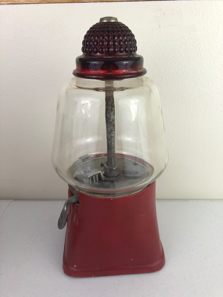 Vtg Silver King Hot Nuts / Candy Dispenser Machine As Is