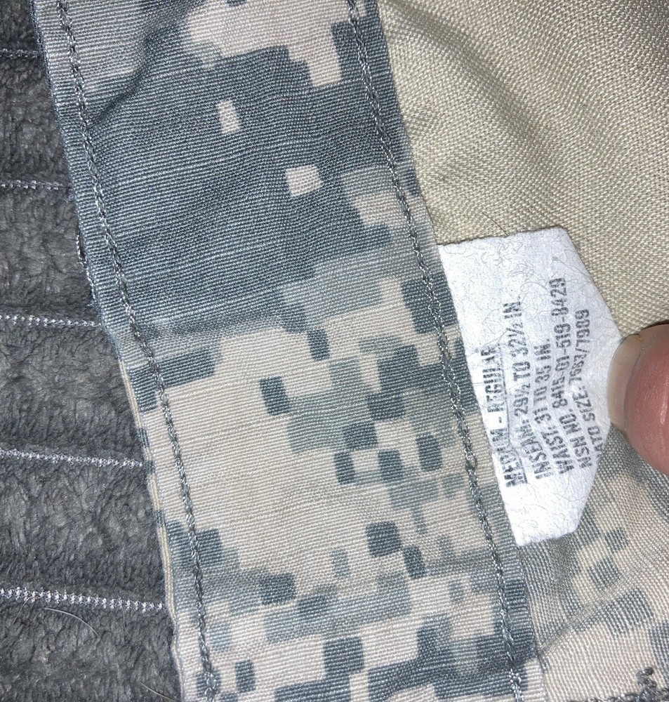 US Army Combat Uniform Trouser Cargo Pants ACU Camo Medium Regular (A)