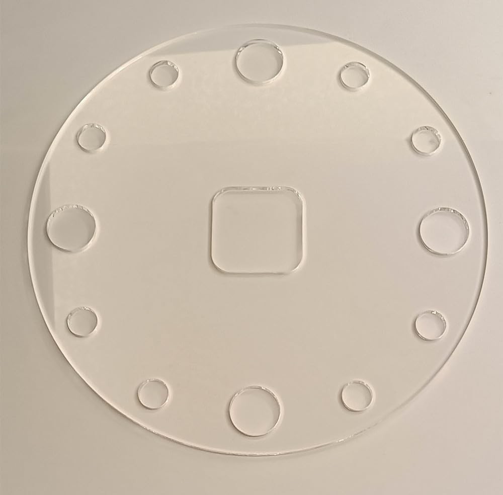 Acrylic Round Clock Template Router Circle 12 Inch Face Dial Craft Tool