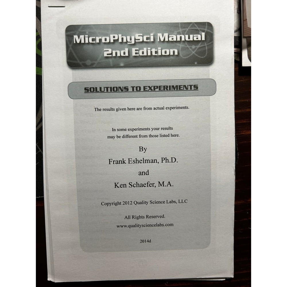 Micro Phy Sci Second Edition