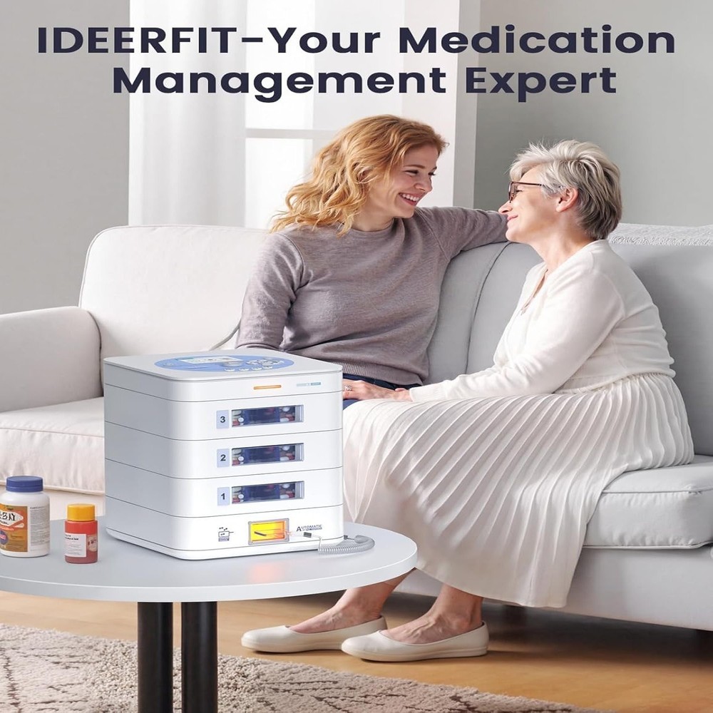 Pill box Automatic Pill Dispenser 28-Day Smart Pill Organizer Smart App Control