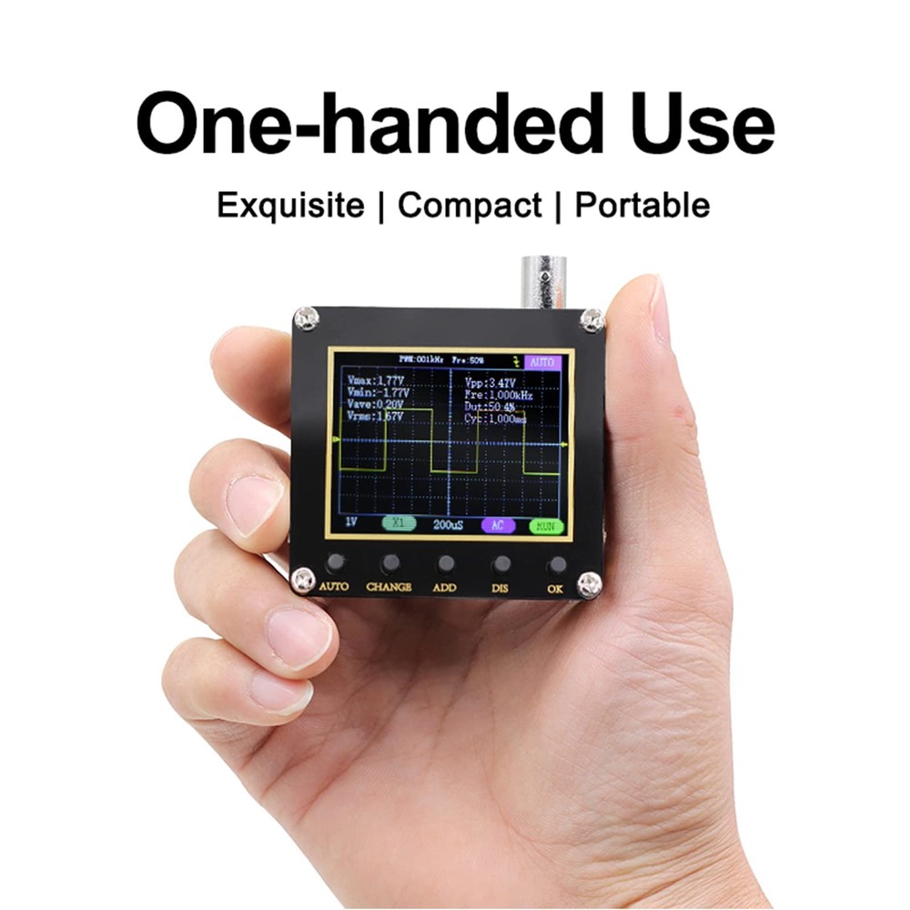 Mivofun 138Pro Mini Handheld Digital Oscilloscope Kit, 2.5MS/s High Sampling ...