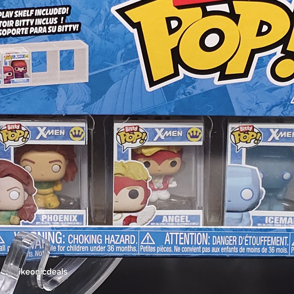 Funko Bitty Pop Marvel X-Men: Beast Chase 4 Pack Phoenix Angel Iceman