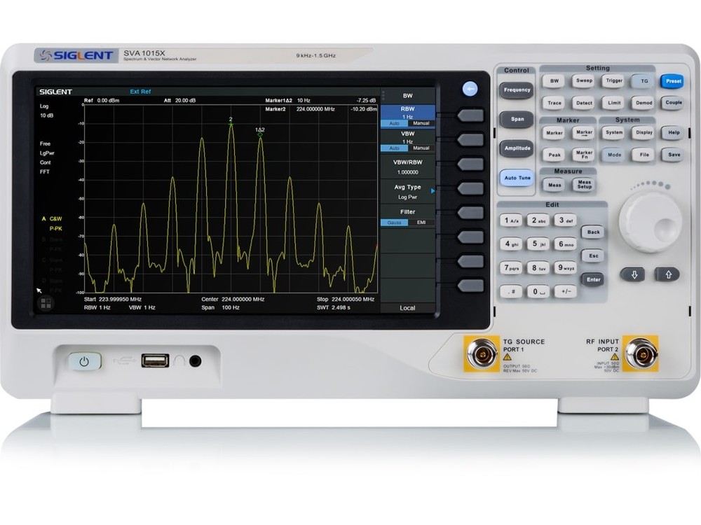 Siglent SVA1015X - 1.5 GHz Spectrum Analyzer with Vector Network Analysis