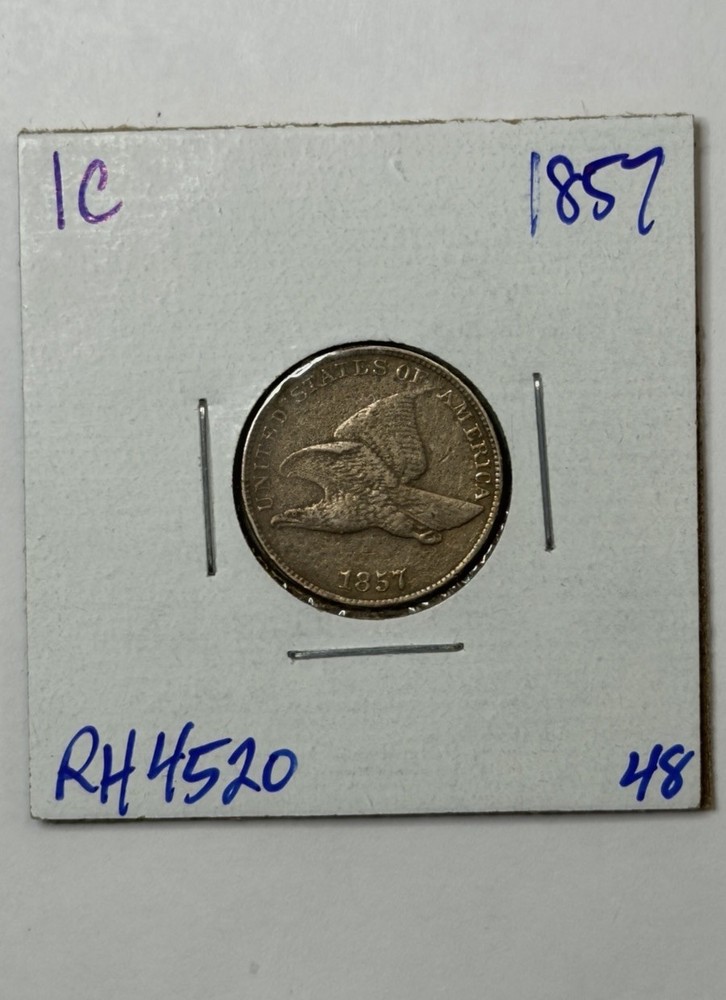 1857 1c Flying Eagle Cent Penny ** RH4520