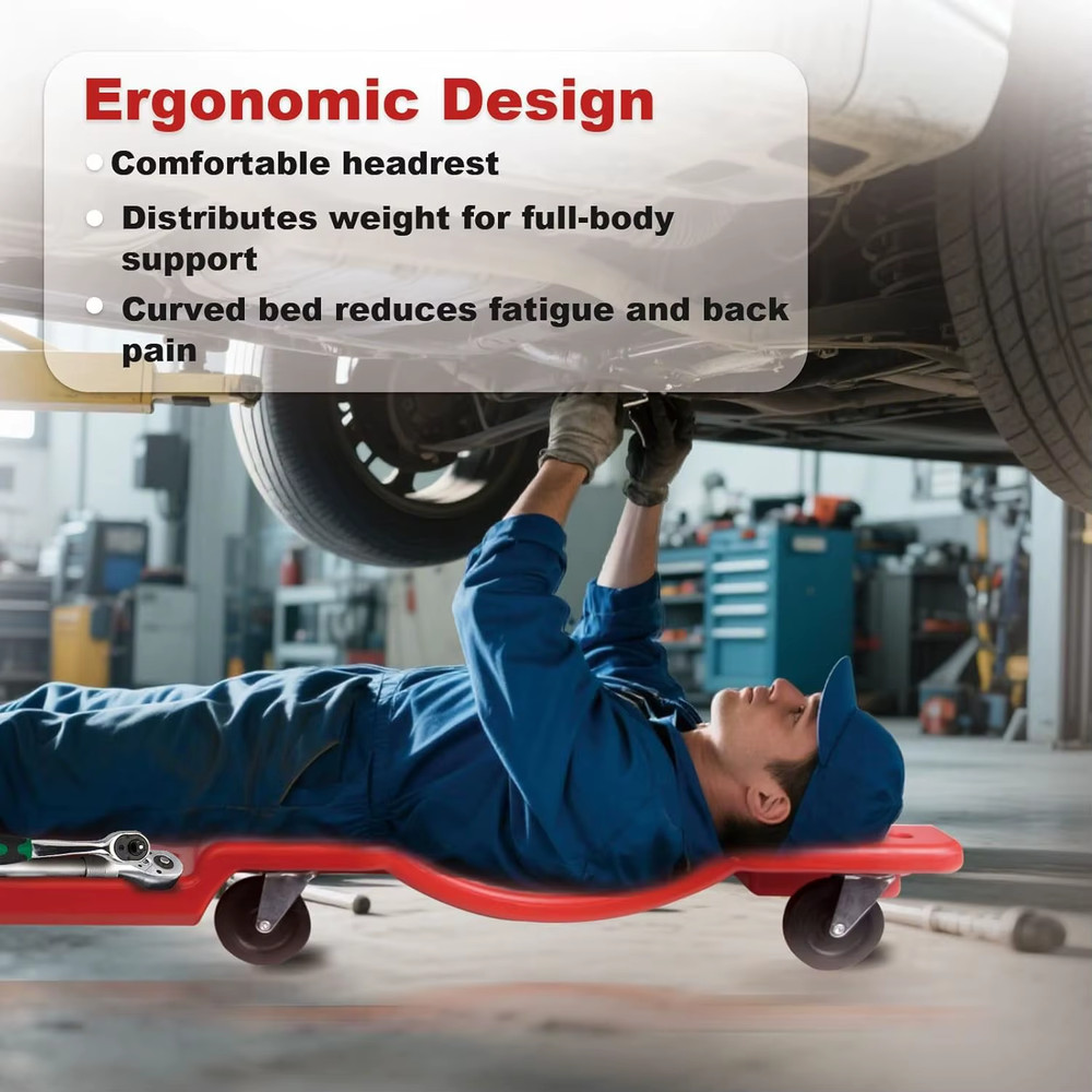 Mechanic Creeper - 40 Inch Rolling Garage Creeper