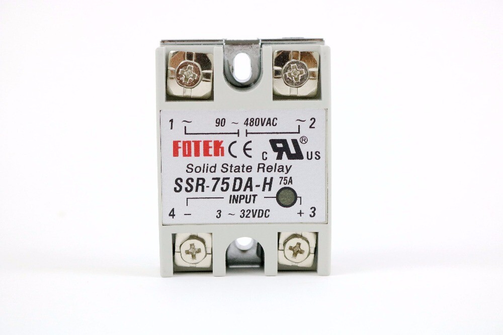 Solid State Relay SSR-75DA-H 75A Actually 3-32V DC TO 90-480VAC