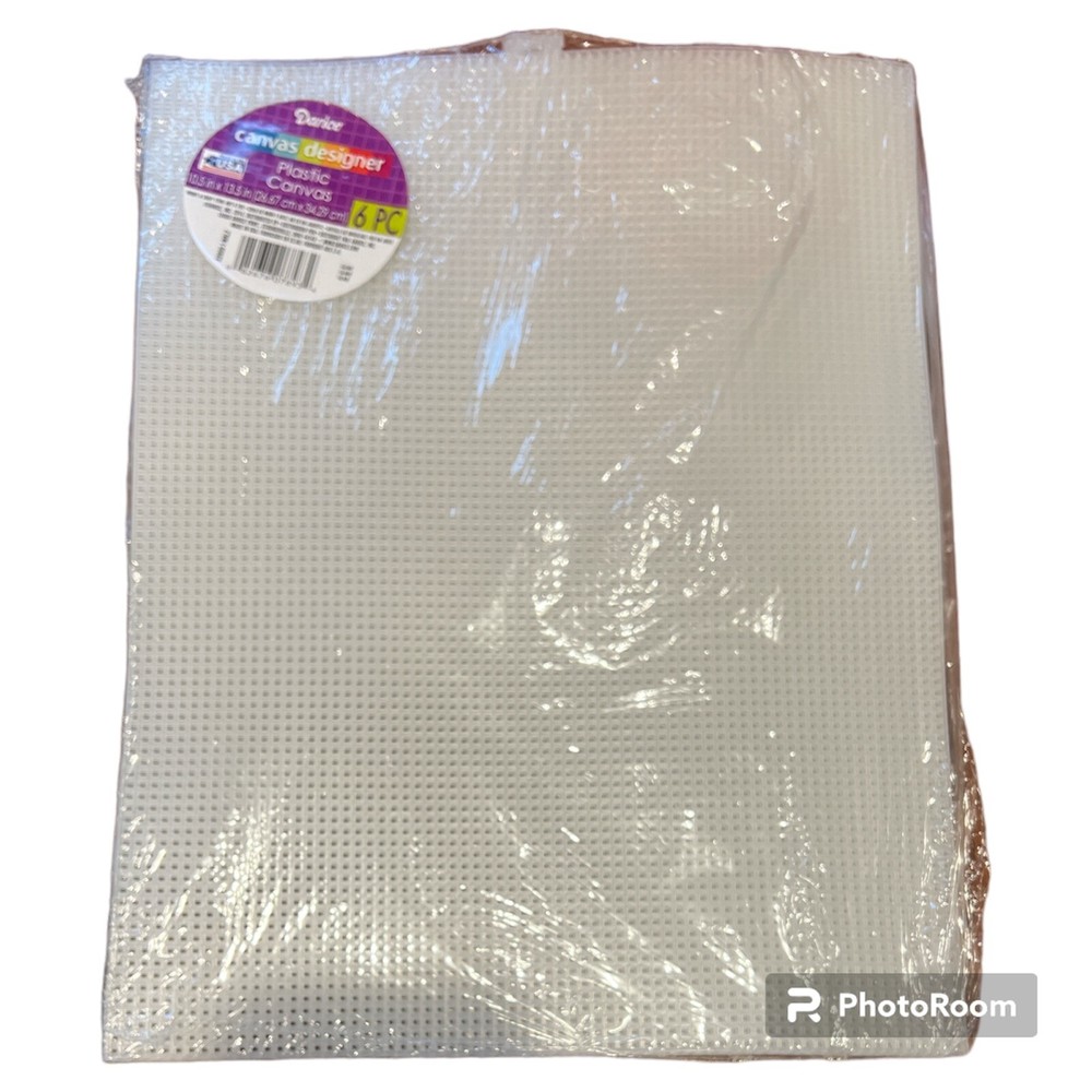 Darice 6 Sheet Pkg. Clear Plastic Canvas 10.5" x 13.5"