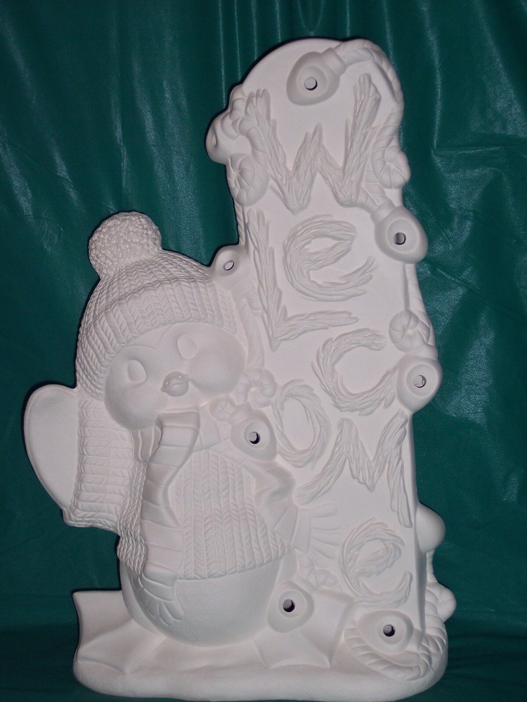 Ceramic Bisque~~ Ready to Paint ~~~ Welcome Penguin