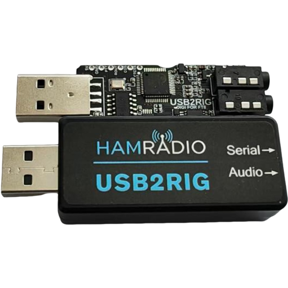 Digital modes interface for amateur radio with built-in audio codec CAT TTL/232