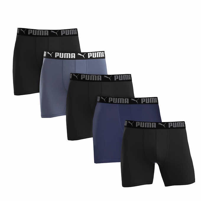 5 Pack Puma Men's Microfiber Boxer Brief ( SIZE M )
