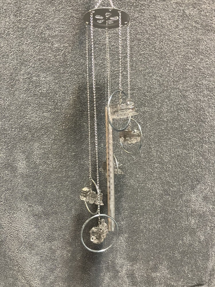 Acrylic Train Engine Wine Chime