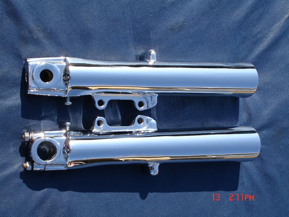 Harley Chrome Lower Fork Legs Road Glide FLHR Exchange Program 00-07 Touring