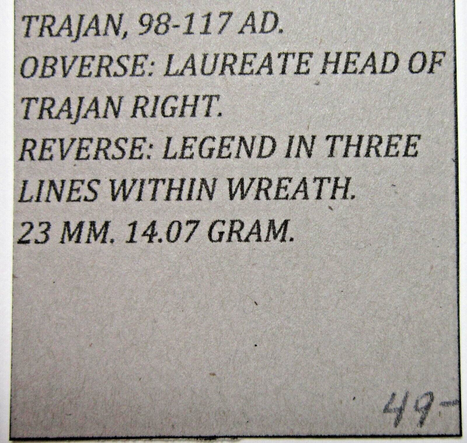 ROMAN PROVINCIAL, BEROEA. AE 23, TRAJAN 98-117 AD. LEGEND IN WREATH REVERSE.