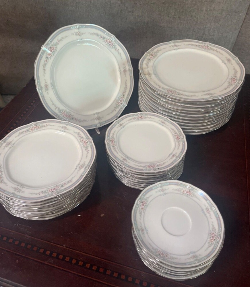 Noritake Rothschild China 7293 Select Replacement, Plates, Saucers, Nice!