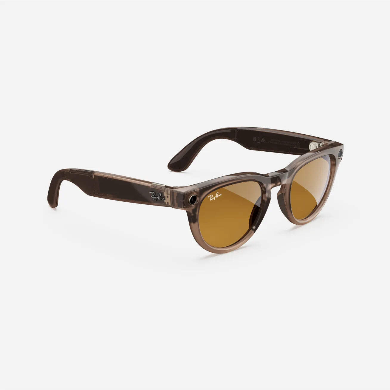 Ray-Ban Meta Headliner (Refurbished), Shiny Warm Stone Transparent / Saffron Yel