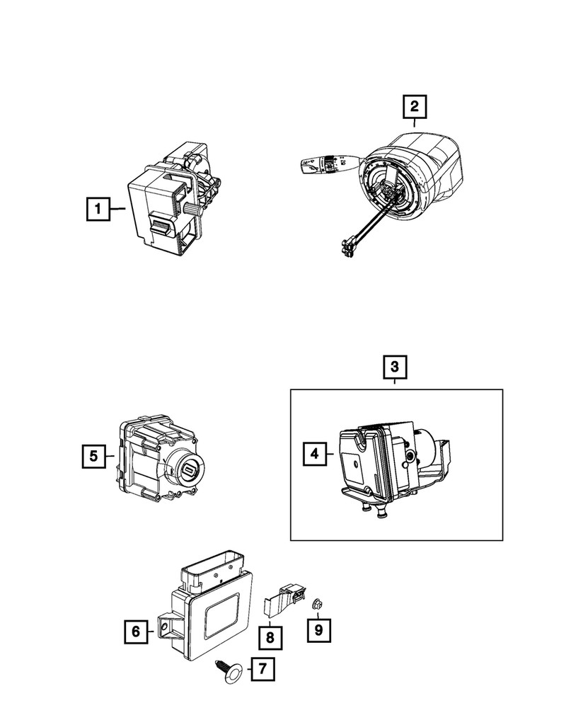 Genuine Mopar Anti-Lock Brake System Module 68373859AC