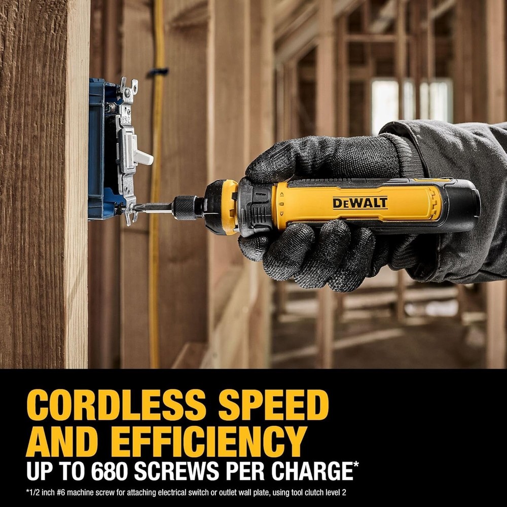 Cordless Screwdriver USB Rechargeable with FLEXDRIVE Control and Screwdriver Bit