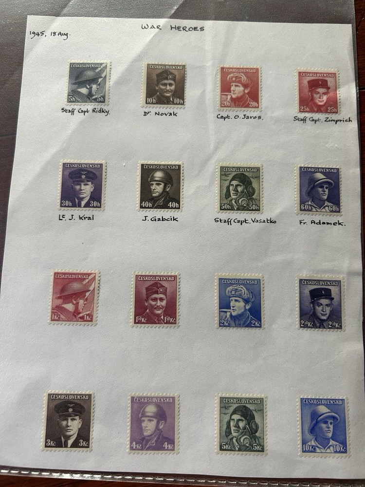 Czechoslovakia - unchecked Selection - Mint - Stock cards - useful noted.