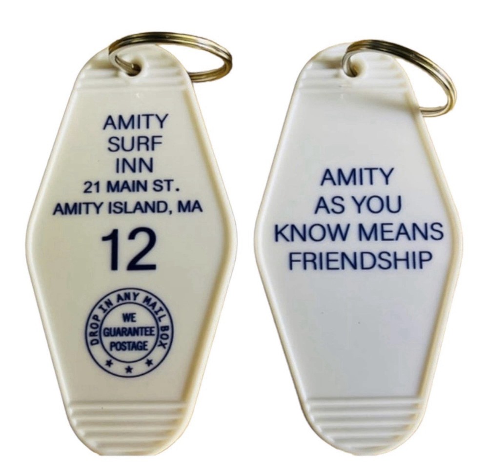 Amity Surf Inn JAWS Inspired Keytag￼￼