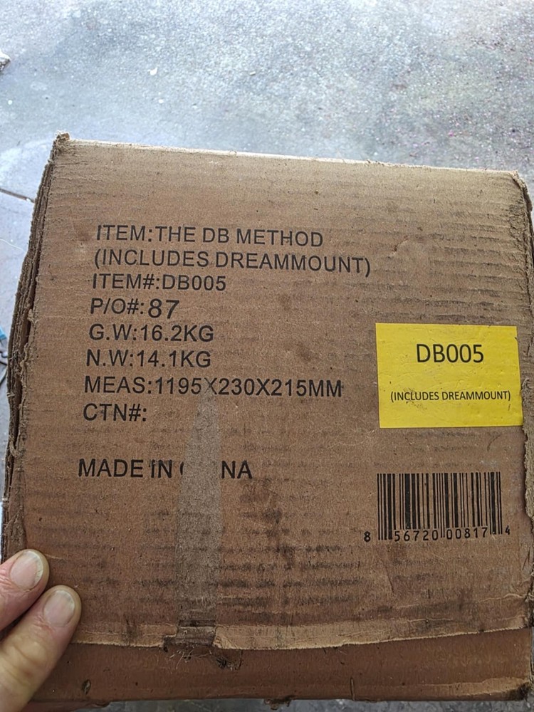 DB Method DB005 Squat Machine, Workout Equipment for Home Gym, Exercise Leg Mat