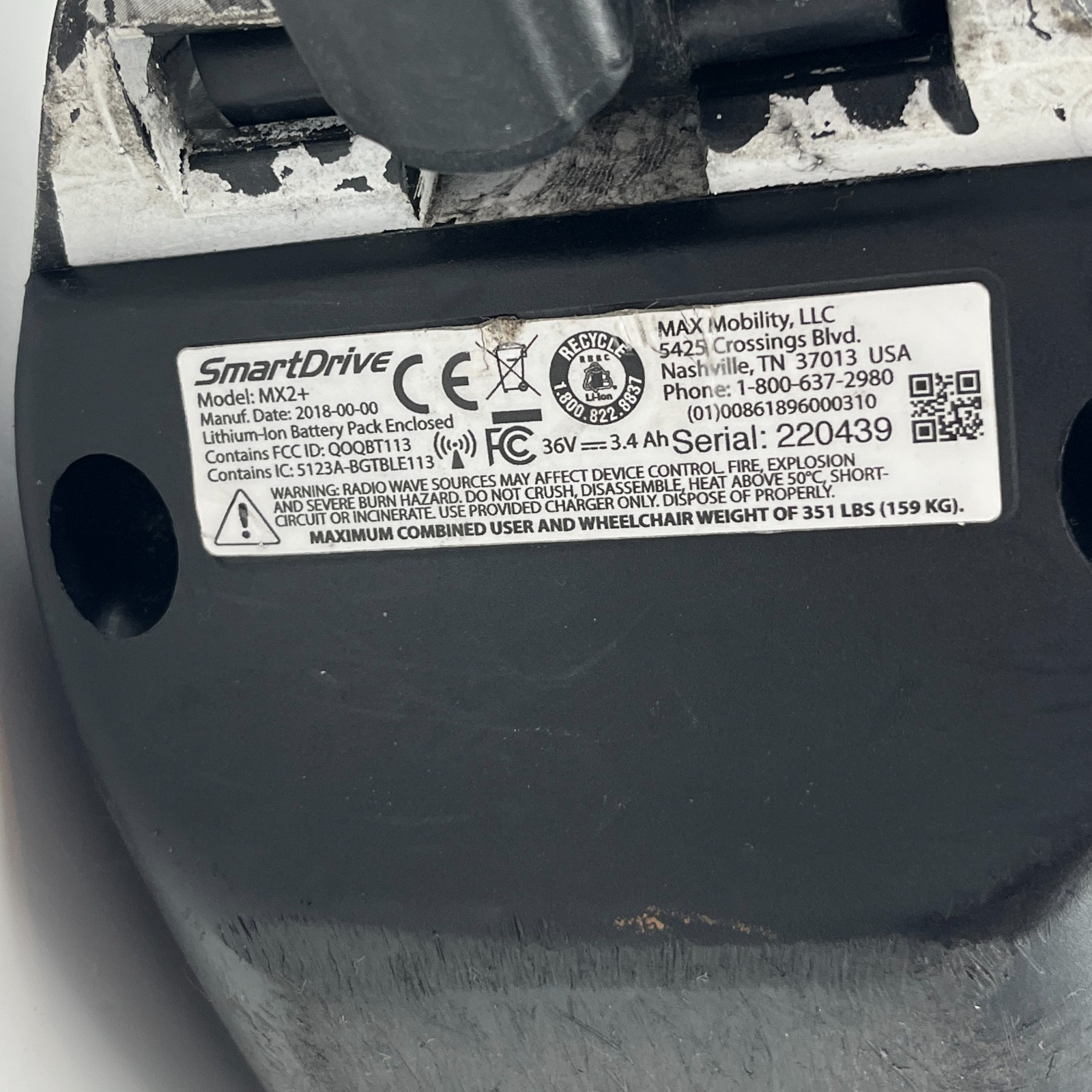 Permobil SmartDrive MX2+ Power Assist Wheel For Wheelchair.