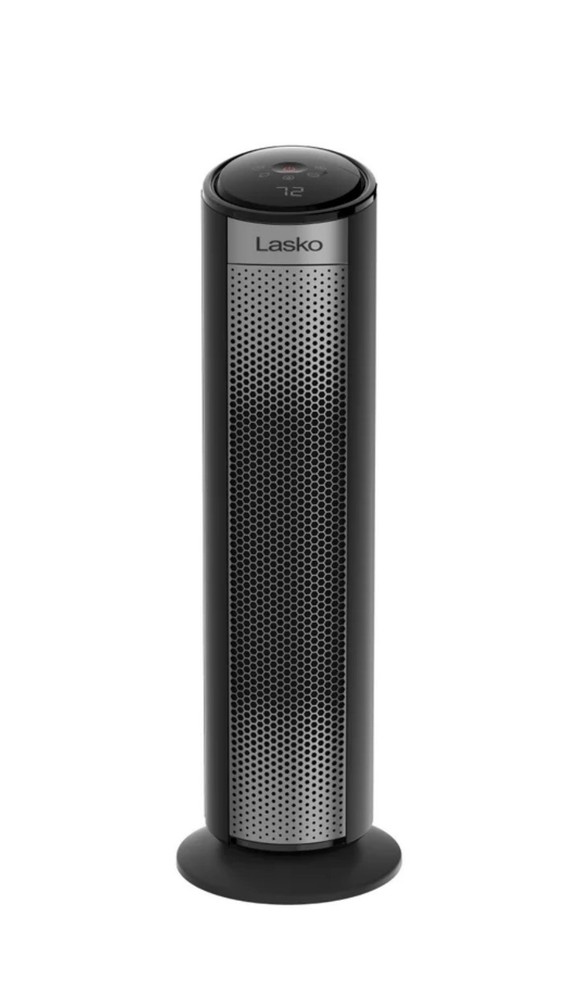 Lasko 1500W 22" Digital Ceramic Tower Space Heater with Child Lock & Remote