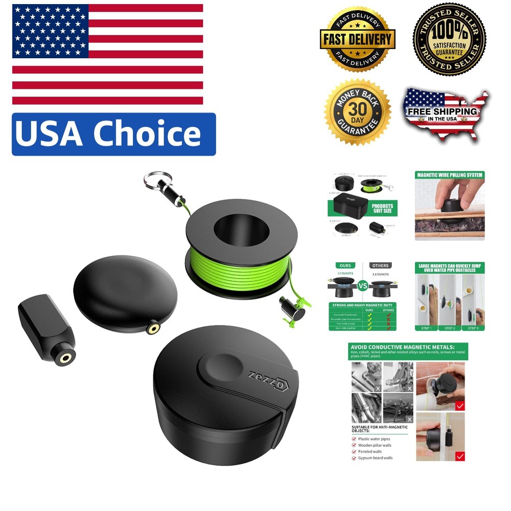 Advanced Magnetic Wire Puller Kit - Navigate Cables With Precision and Ease