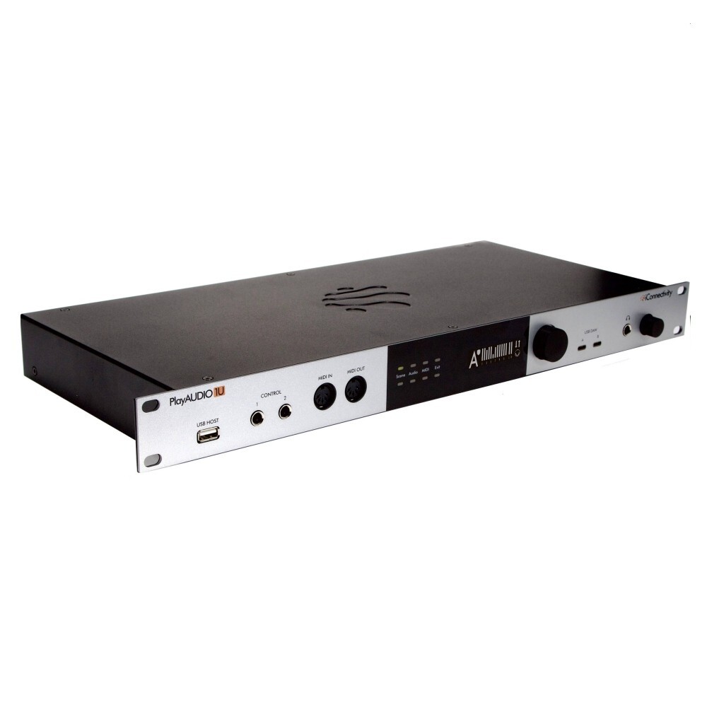 iCONNECTIVITY PLAYAUDIO1U Rackmount Live Pro MIDI/Ethernet/USB Audio Interface