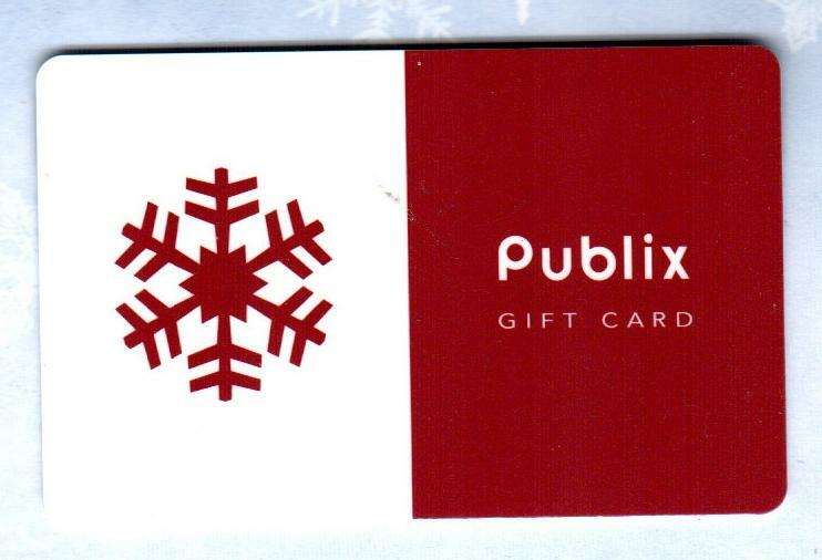PUBLIX Red Snowflake 2007 Gift Card ( $0 )