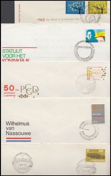 NETHERLANDS FDC’s (x5) (ID:383/D34675)