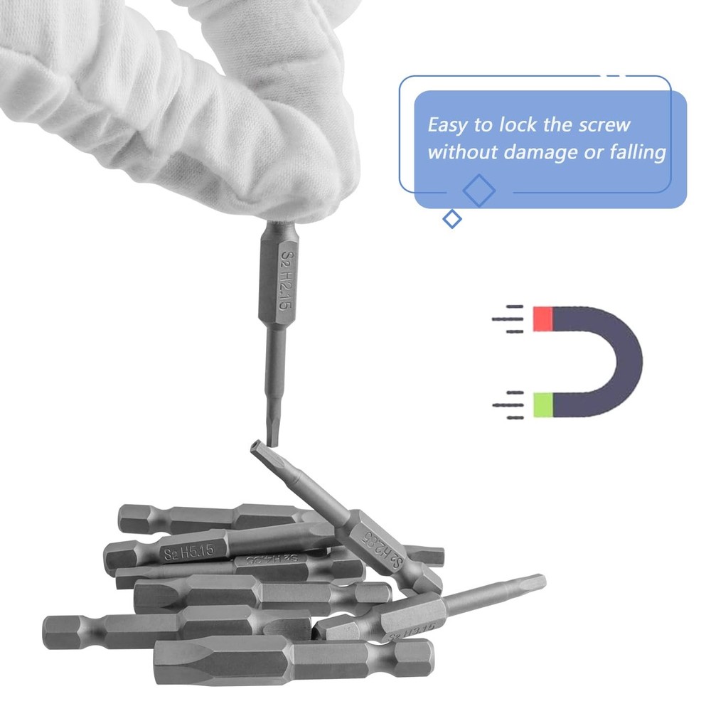 Mesee 10 Pieces Torx Star 5 Point Security Tamper Proof One Size, Grey