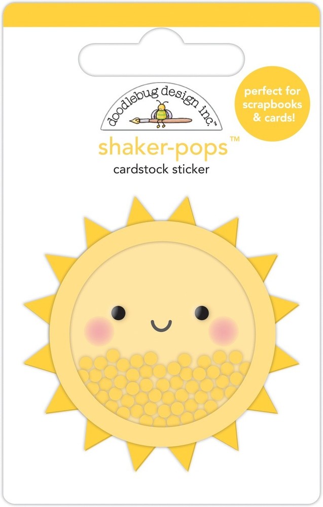Doodlebug Shaker-Pops 3D Stickers-Sunsational