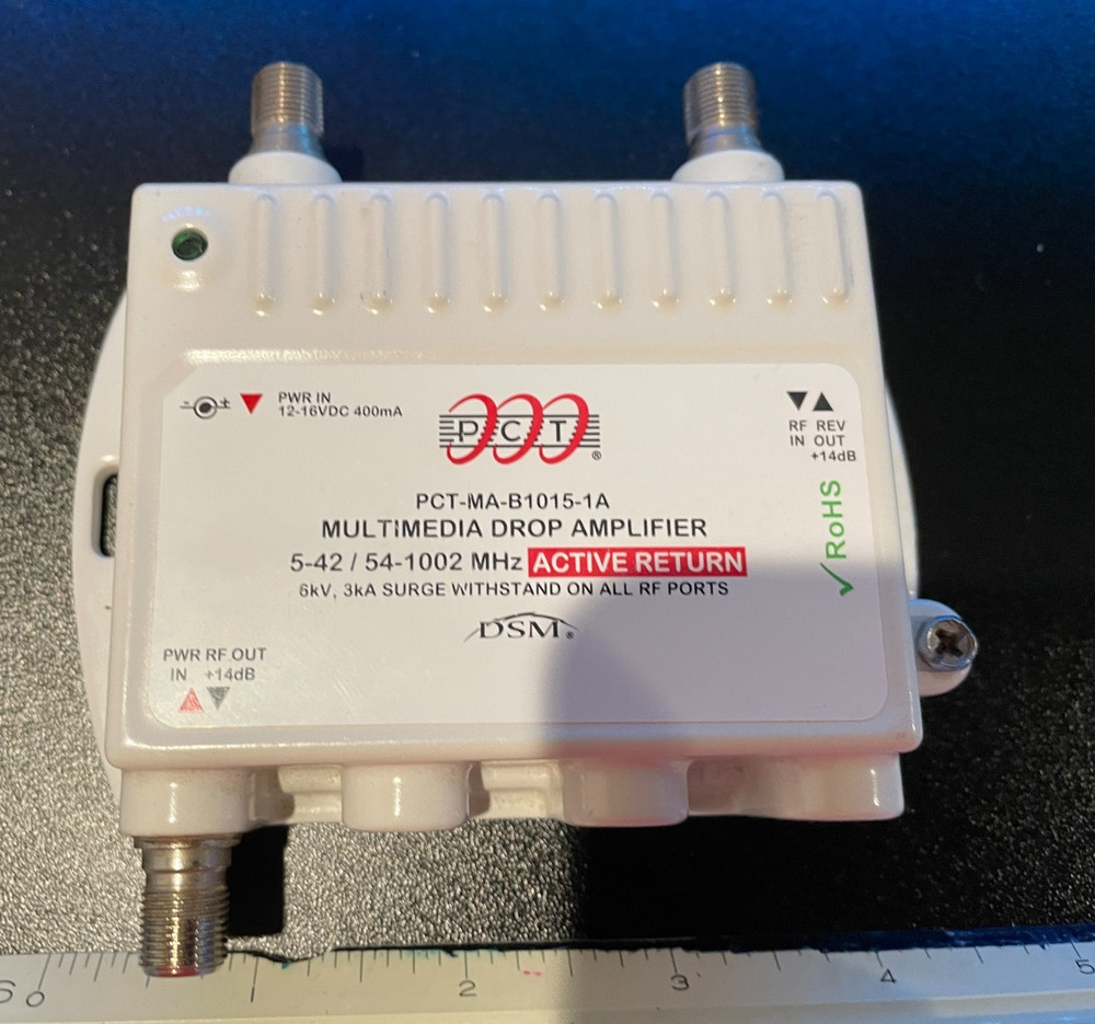PCT Multimedia Drop Amplifier ~ Model #PCT-MA-B1015-1A ~ ACTIVE RETURN