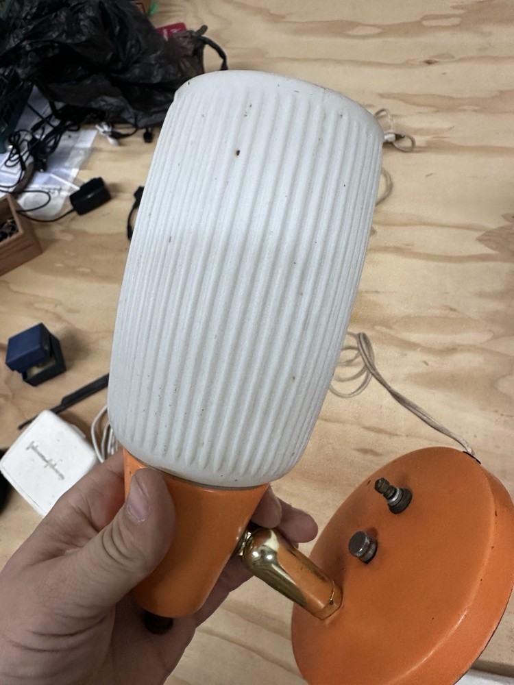 Vintage 70’s Orange Deco Wall Light