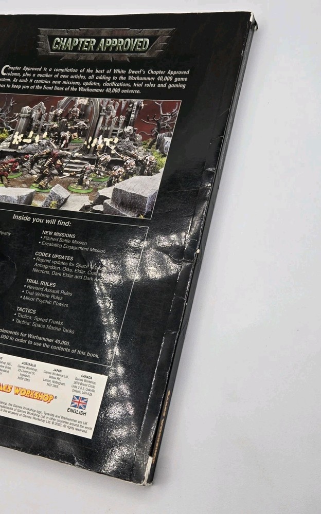 Warhammer 40k Chapter Approved 2004 Edition 3rd Edition Expansion Rules