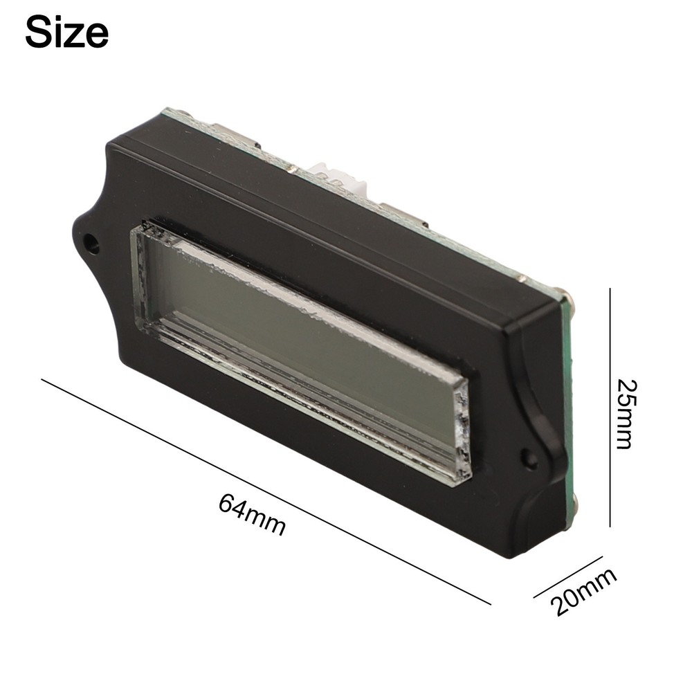 Batteries Capacities Monitored Easily with Compact LCD Design Features
