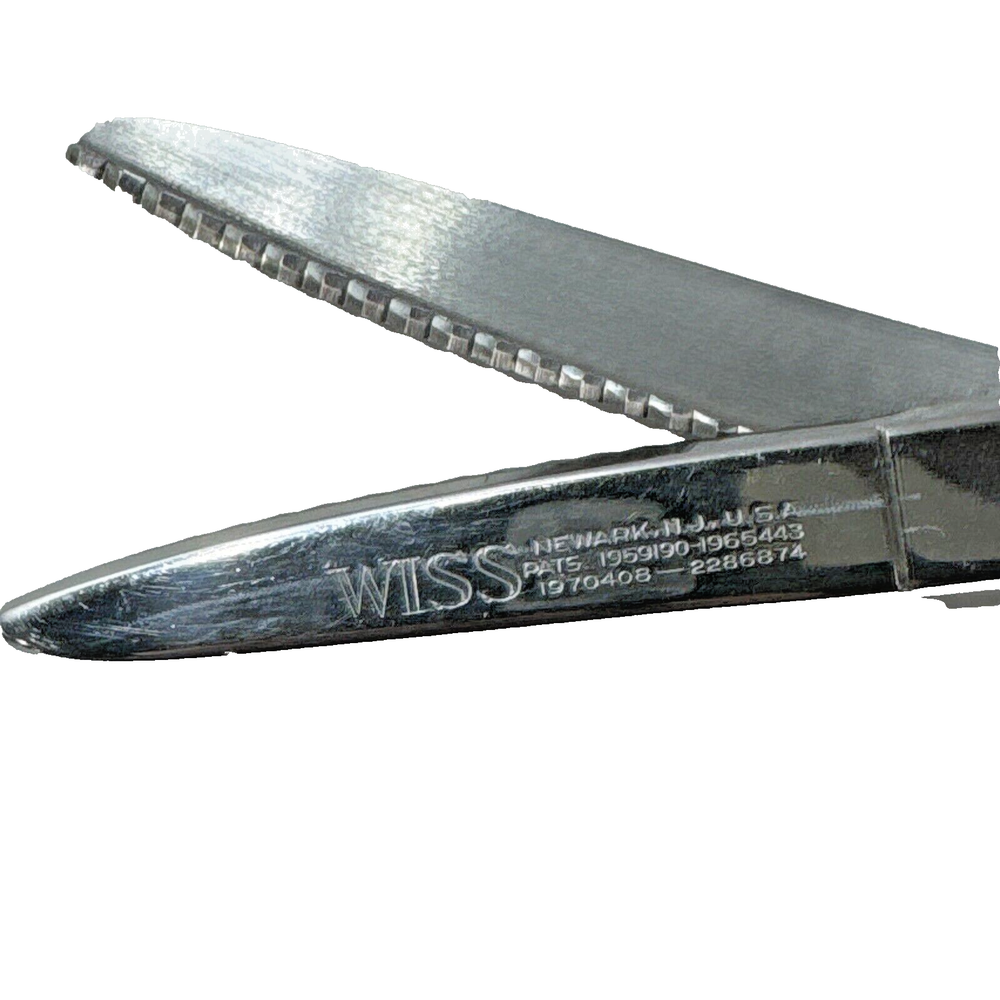 Vintage WISS Pinking Scalloping Shears Scissors ECU! OVERALL 9" LONG