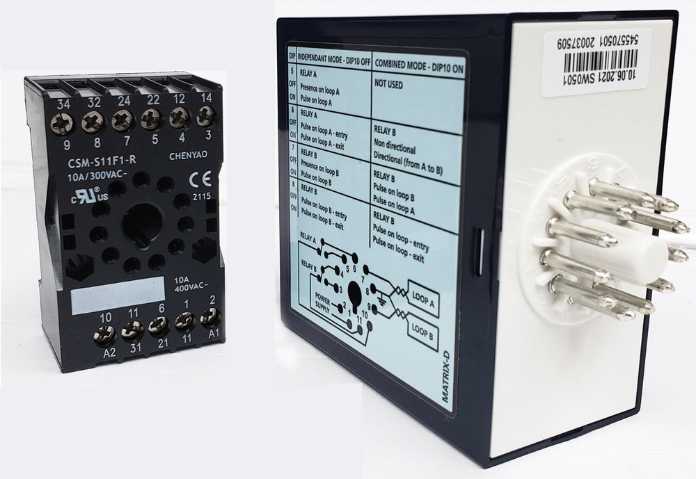 BEA MATRIX-D-12-24 Loop Detector - 10MATRIXD1224 - 12-24V AC/DC Vehicle Sensor